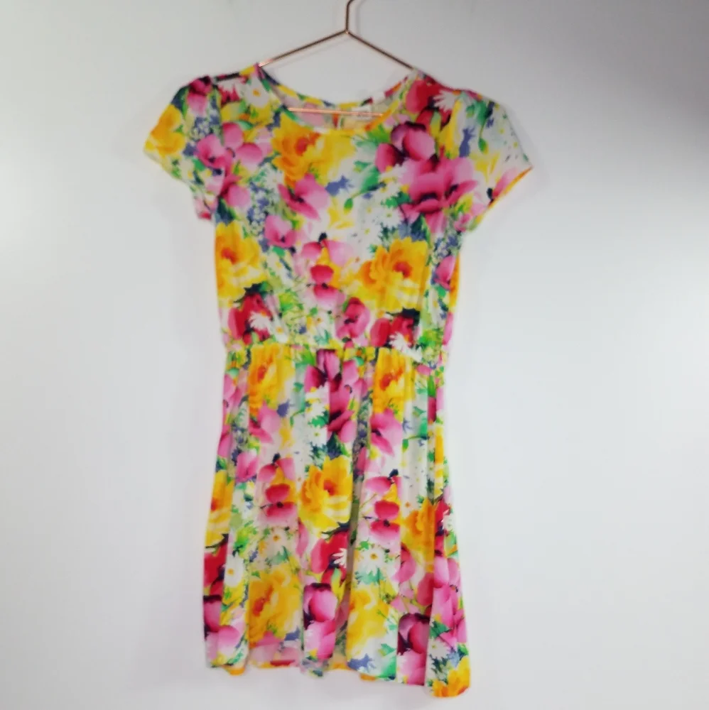 Gap Kids Short Sleeve Floral Spring Dress Size XL (12)